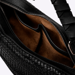 Bolsa Mini Amy Couro Tressê Aspen | Preto