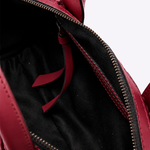 Bolsa Andy Cilindro Couro Tressê | Cereja