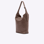 Bolsa Audrey Hobo Couro Tressê | Capuccino