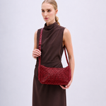 Bolsa Eveline Couro Trama Tear | Malagueta