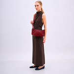 Bolsa Eveline Couro Trama Tear | Malagueta