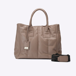 Bolsa Francesca Grande Couro | Grigio