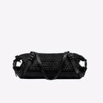 Bolsa Heide Couro Trama Tear | Preto