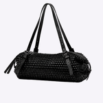 Bolsa Heide Couro Trama Tear | Preto