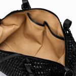 Bolsa Heide Couro Trama Tear | Preto