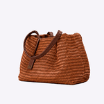 Bolsa Mini Heritage Couro Tressê | Caramelo, Café