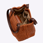 Bolsa Mini Heritage Couro Tressê | Caramelo, Café