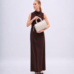 Bolsa Hilda Couro Tressê Tela | Off White