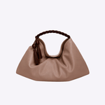 Bolsa Laila Couro Alça Tramada | Capuccino, Café