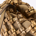 Bolsa Mini Lolla Clutch Tressê Nó | Ouro