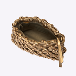 Bolsa Mini Lolla Clutch Tressê Nó | Ouro