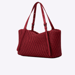 Bolsa Laura Couro Tressê | Cereja