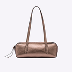 Bolsa Leonora Baguete Couro | Pewter
