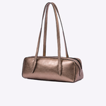 Bolsa Leonora Baguete Couro | Pewter