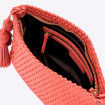 Bolsa Lolla Couro Tressê Tear | Coral