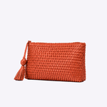 Bolsa Lolla Couro Tressê Tear | Coral