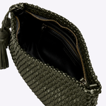Bolsa Lolla Couro Tressê Tear | Militar