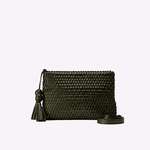 Bolsa Lolla Couro Tressê Tear | Militar