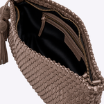 Bolsa Lolla Couro Tressê Tear | Capuccino