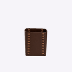 Porta Lápis Ecocouro 9x9x14h | Café