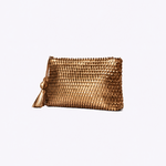 Bolsa Lolla Couro Tressê Tear | Bronze