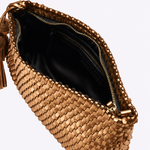 Bolsa Lolla Couro Tressê Tear | Bronze
