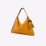 Bolsa Solange Média Trama Quadrado | Amarelo