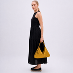 Bolsa Solange Média Trama Quadrado | Amarelo