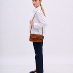 Bolsa Nádia Couro Tressê Nó | Caramelo
