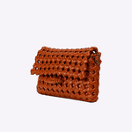 Bolsa Nádia Couro Tressê Nó | Caramelo