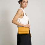Bolsa Paloma Couro | Amarelo