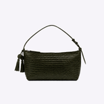 Bolsa Solange Crossbody Couro Tressê Aspen | Militar