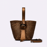 Bolsa Victoria Bucket Couro | Bronze