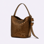 Bolsa Victoria Bucket Couro | Bronze