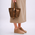 Bolsa Victoria Bucket Couro | Bronze