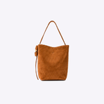 Bolsa Victoria Bucket Couro Camurça | Caramelo