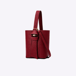 Bolsa Victoria Bucket Couro | Cereja