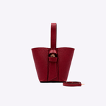 Bolsa Victoria Bucket Couro | Cereja