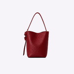 Bolsa Victoria Bucket Couro | Cereja