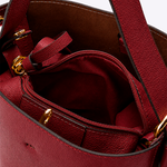 Bolsa Victoria Bucket Couro | Cereja