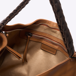 Bolsa Allegra Couro Alça Tramada | Mel