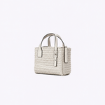 Bolsa Tote Audrey Mini Couro Tressê | Off White