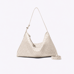 Bolsa Solange Média Couro Tressê | Off White