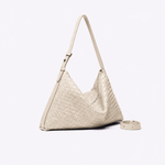 Bolsa Solange Média Couro Tressê | Off White