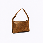 Bolsa Mini Solange Couro Tressê Aspen | Bronze