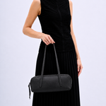 Bolsa Leonora Baguete Couro | Preto
