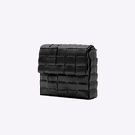 Bolsa Dominó Mini Couro Tressê | Preto