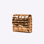 Bolsa Dominó Mini Couro Tressê | Bronze