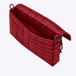 Bolsa Dominó Couro Tressê | Cereja
