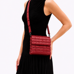 Bolsa Dominó Mini Couro Tressê | Cereja
